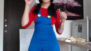 sthephaniem 2015-08-07 mario cosplay fingering