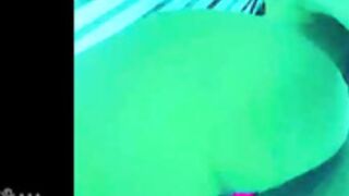 blondinochkaa in a solarium inside the machine and out