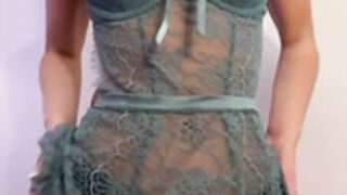 Aubrey Chesna Sexy Lingerie