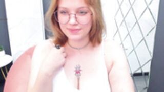 Mollymirific shows tits and licks nipples in public
