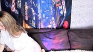 Bored lesbian couple teasing