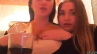 Russian girls fooling around