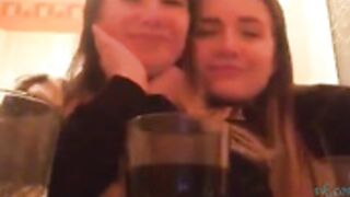 Russian girls fooling around