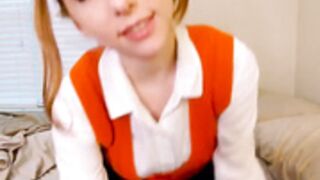 Charlottehazey-Doki Doki Monika Schoolgirl cosplay
