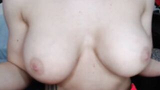 Blonde boob flexing 2