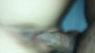 Jovencita española a 4 patas