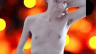 Lustful British Freddie Sunfields in sloppy nipple show