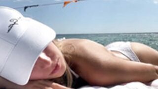 alenilann bathing in the sun