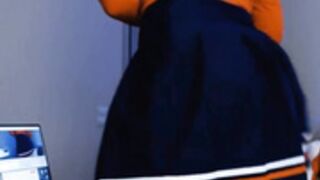 unknown girl touching herself