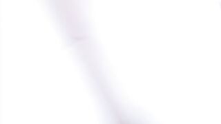 Skinny girl receiving a load in her face