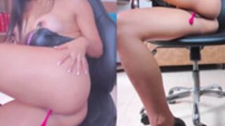 Kimberly Toy Play and Ass Peek