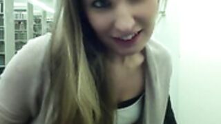 Ella_xo Public Library Masturbation 2