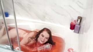 IvyGrace very drunk in the tub