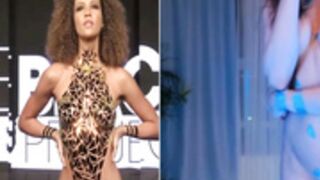 Tape show+Katrin in one frame