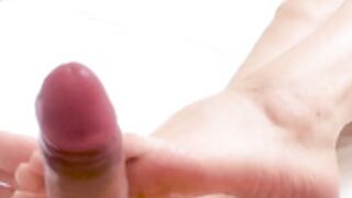[natinoon] Sloppy Footjob with a Penis Toy