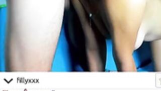 Deepthroat puke on dick 1