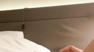 Gorgeous fitness babe pleasing herself