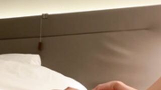 Gorgeous fitness babe pleasing herself