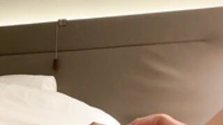 Gorgeous fitness babe pleasing herself