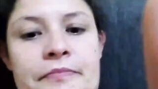 Random Hispanic latina girl with milk in titties