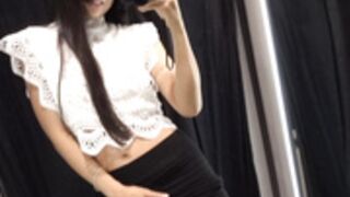 Wet-Messy-Squirts-On-Public-Dressing-Room-Mirror!