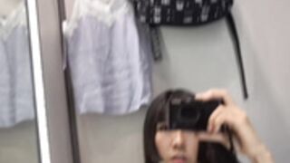 Wet-Messy-Squirts-On-Public-Dressing-Room-Mirror!