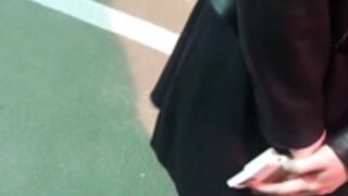 Sucking big dick outside