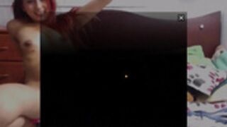 Colombian big ass rides a dildo