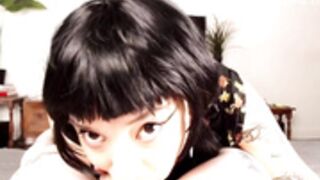 Brunette Asian POV Deepthroat Blowjob