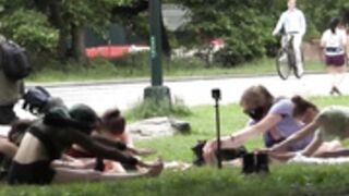 LilyMaeExhib - yoga collab