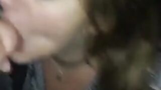 Amateur wife blowjob deepthroat and cum in mouth