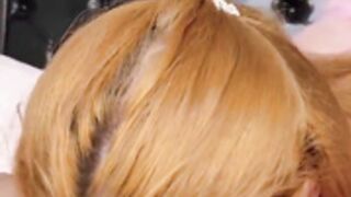 Lacey laid doggy style fucked