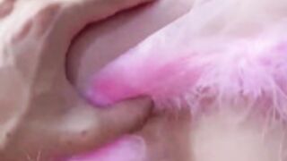 Lacey laid doggy style fucked