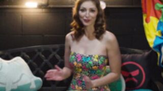 Carlotta Champagne try-on swimsuits uncensored