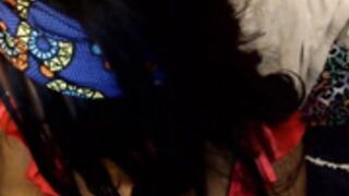 Vibrating Hitachi on Indian pussy