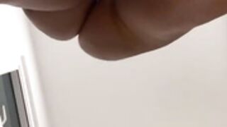 Sexy Red Upshot close up pussy play