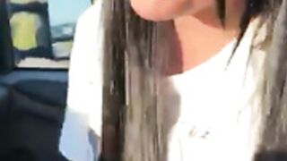 Anissa Kate fucking in a car on the road