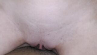 student with cat eyes take a big sausage after college