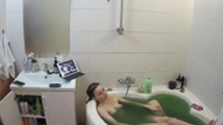 Cyril and Caireen shower sex with facial