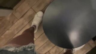 Chark-34 couldn't stand it and mastrbt in public toilet