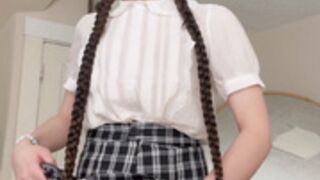 SummerTimeJames OF Schoolgirl Cums in Pantyhose