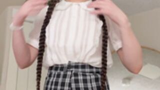 SummerTimeJames OF Schoolgirl Cums in Pantyhose