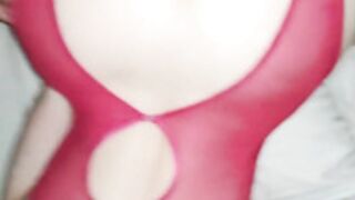 Lingerie rouge Céline leboid