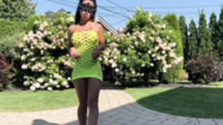 MissLexa in her backyard