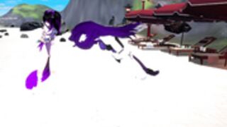 VRchat streamer does a big stretch