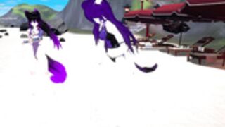 VRchat streamer does a big stretch