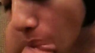 Lupe Fuentes sucks a big cock