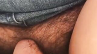 draining cunt juice from fat furry cunt