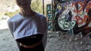 Sabrina Nichole  Blowjob in a Secret place