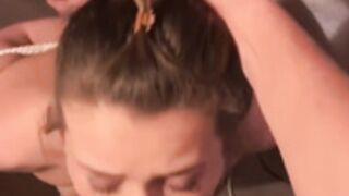 Rope slave deepthroat’s again